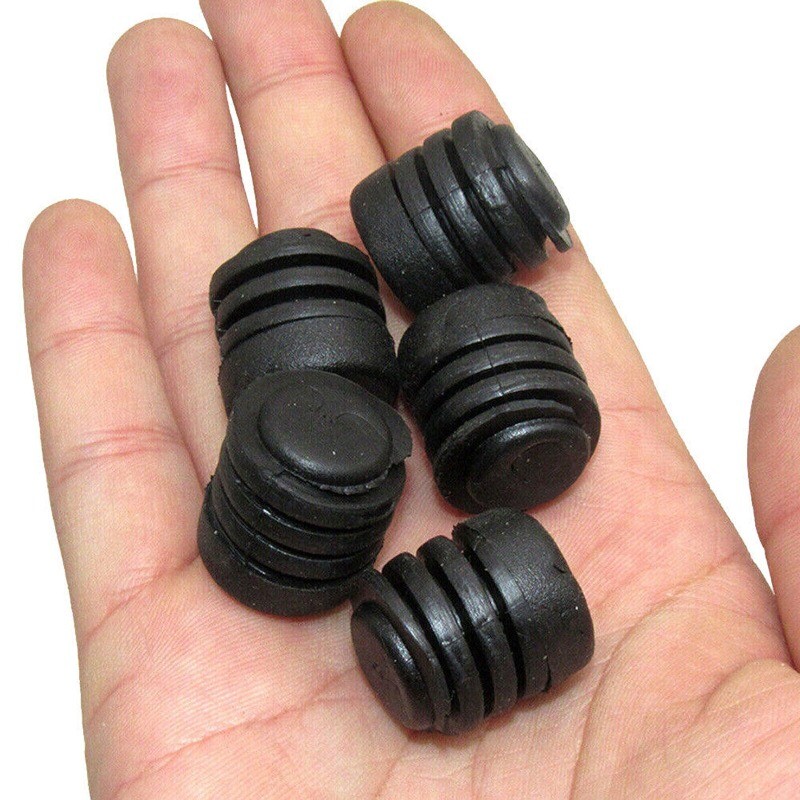 5pcs Black Rubber Car Bonnet Rubber Buffer Hood Washer Bumper Parts For Nissan