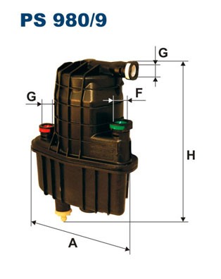 PS 980/9 FILTRON Fuel Filter for Renault