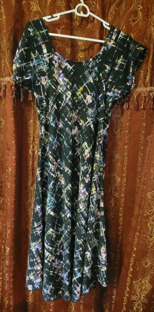 Abstract Stained Glass Kaleidoscope Prism Rainbow Dress-image