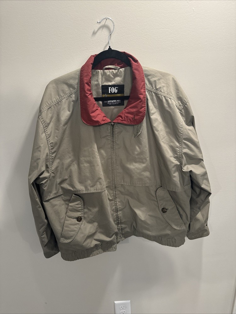 London Fog Towne Collection Men’s Jacket Sz. L Reg Beige Tan