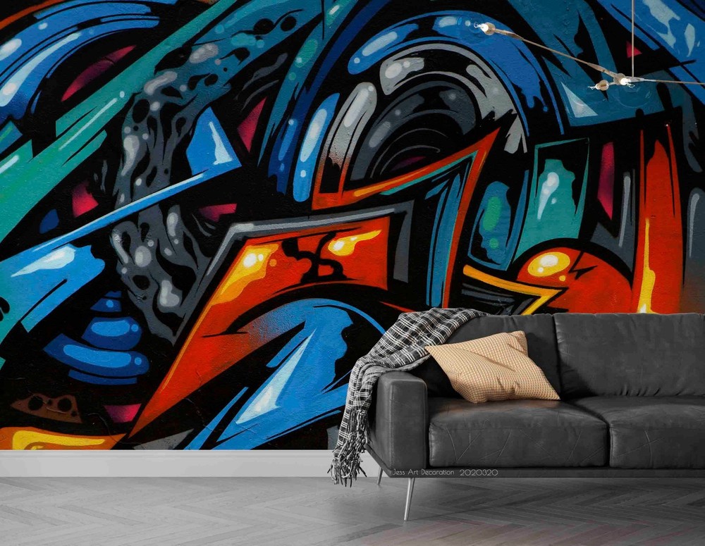 3D Graffiti Art Wall Murals Wallpaper Murals Wall Sticker