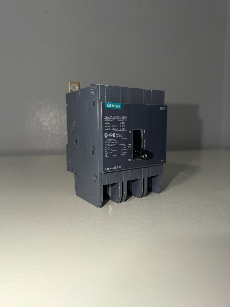 Siemens BQD345 Circuit Breaker 3-Pole 45amp