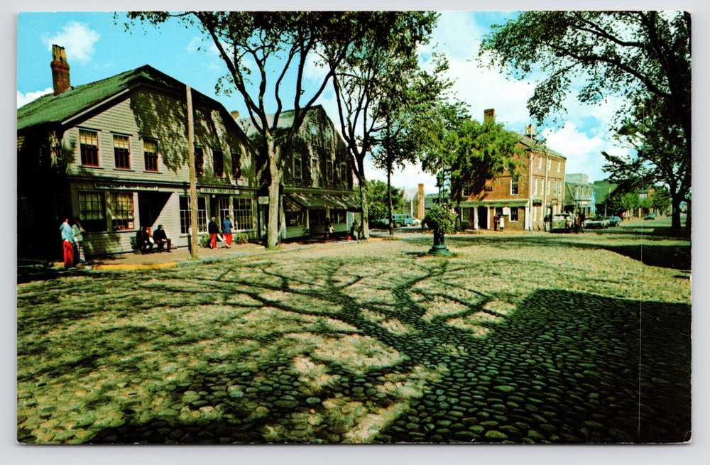 Main Street Downtown Water Company Nantucket Massachusetts MA c1960s Postcard