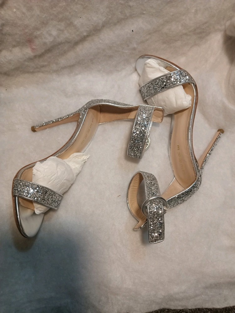 Women's Size 6 Lerre Glitter Heels Italian Made Luxury Party Shoes  