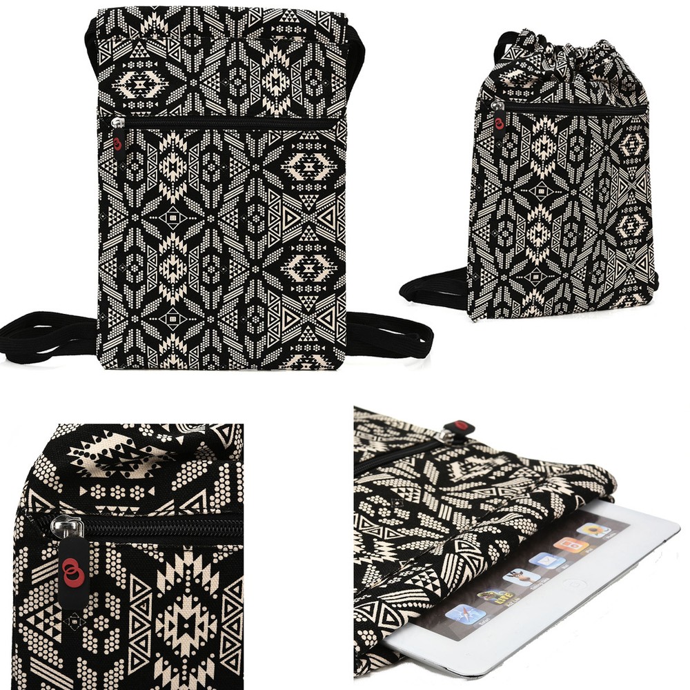 Fashion Womens Tablet 10” Paisley Backpack Bag w/ Extra Pocket BG10PS-1