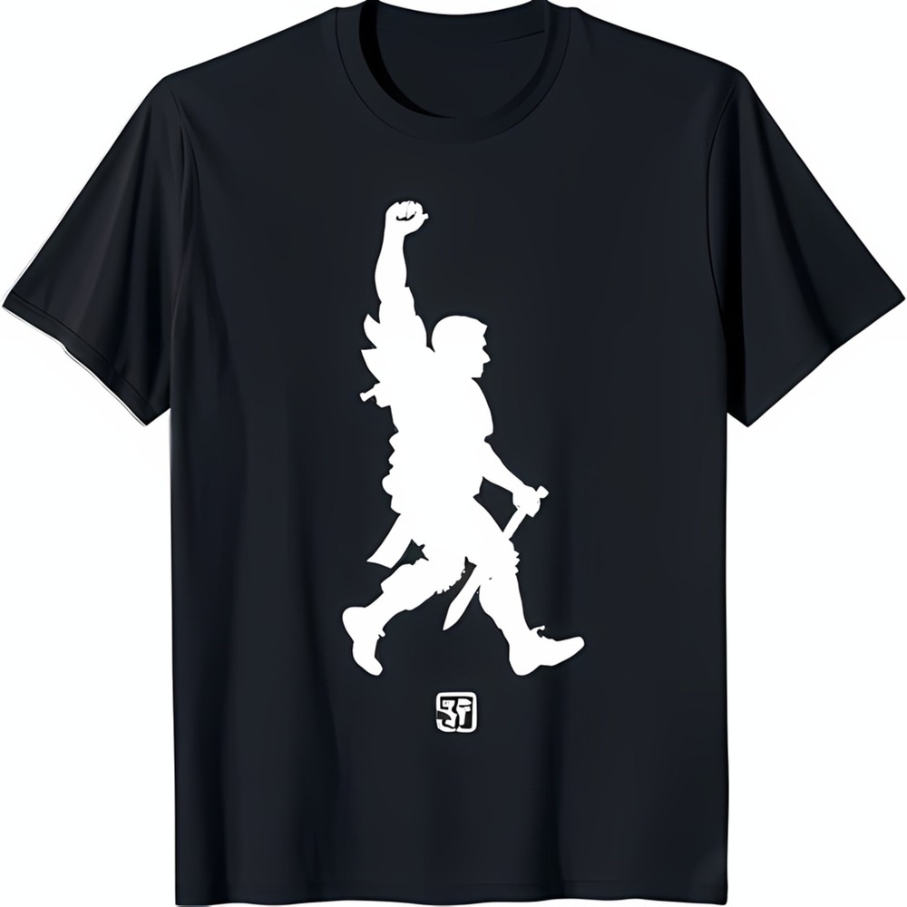 White Fist Raised & Black T-Shirt for Bold Style