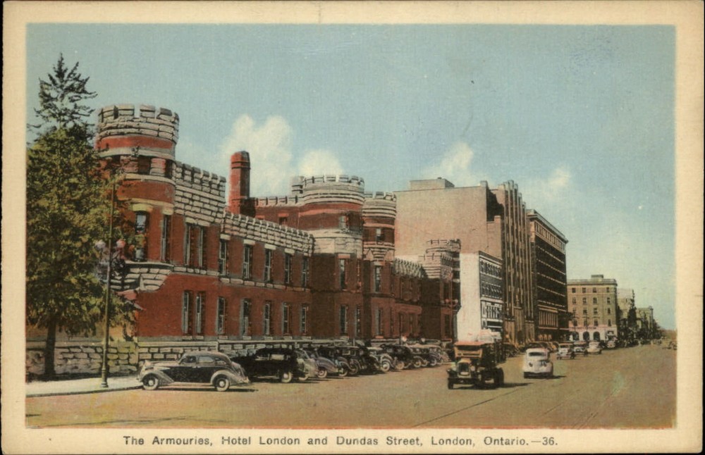 Armouries Hotel London and Dundas Street London Ontario Canada ~ 1920s