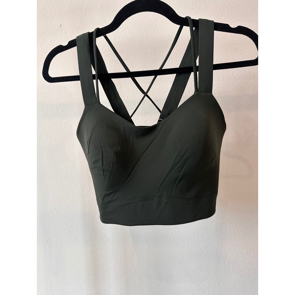 SOLD OUT! Lululemon Like a Cloud Longline Bra D/DD Dark Forest Green Size 10 NWT