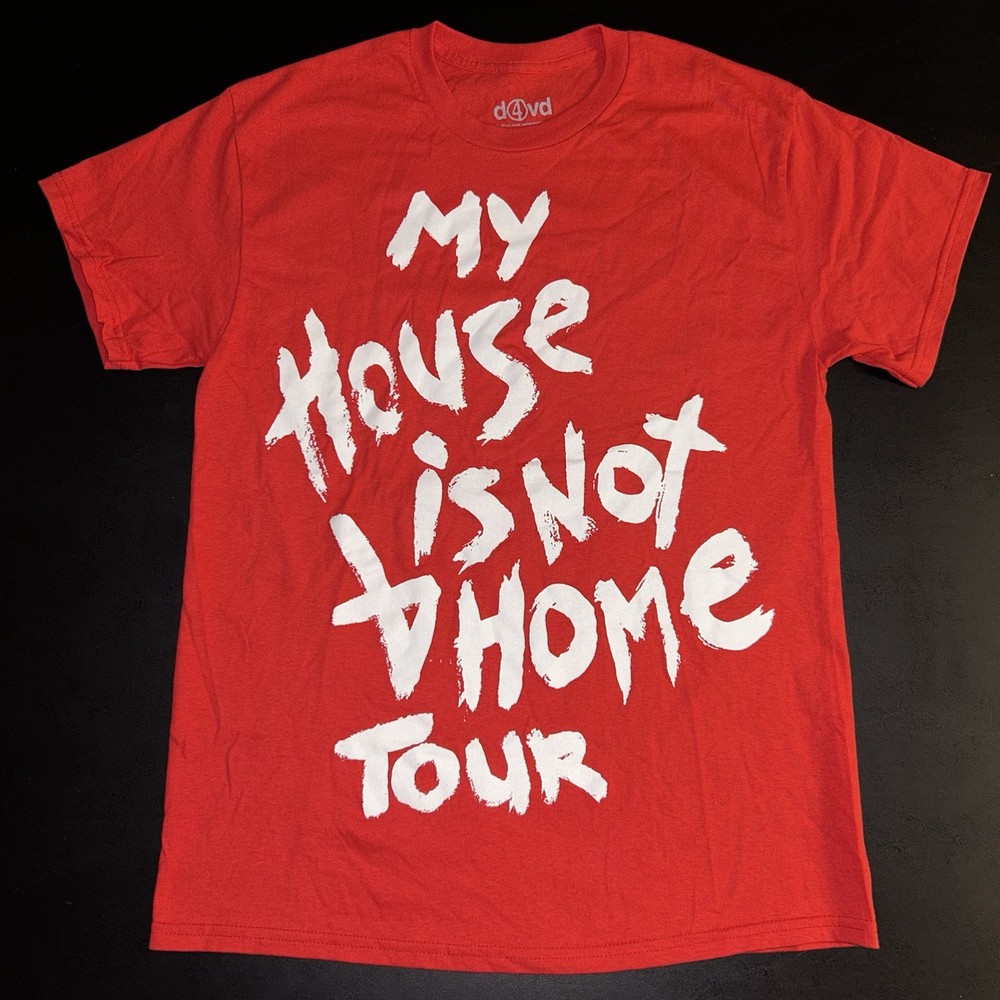 D4vd My House Is Not a Home Tour Official Merch T-shirt RARE Red Medium M Tee