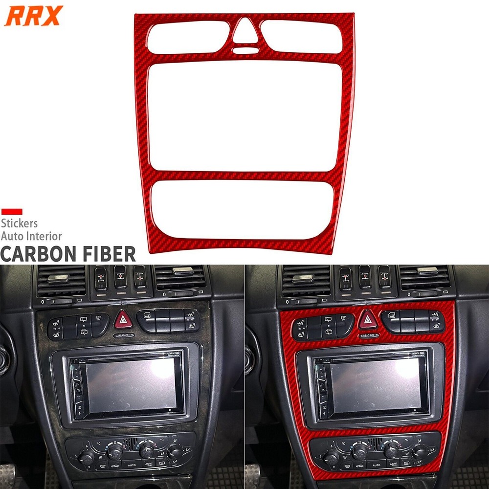 Red Carbon Fiber Center Console Panel Cover For Benz G-Class W463 G55 G63 04-12