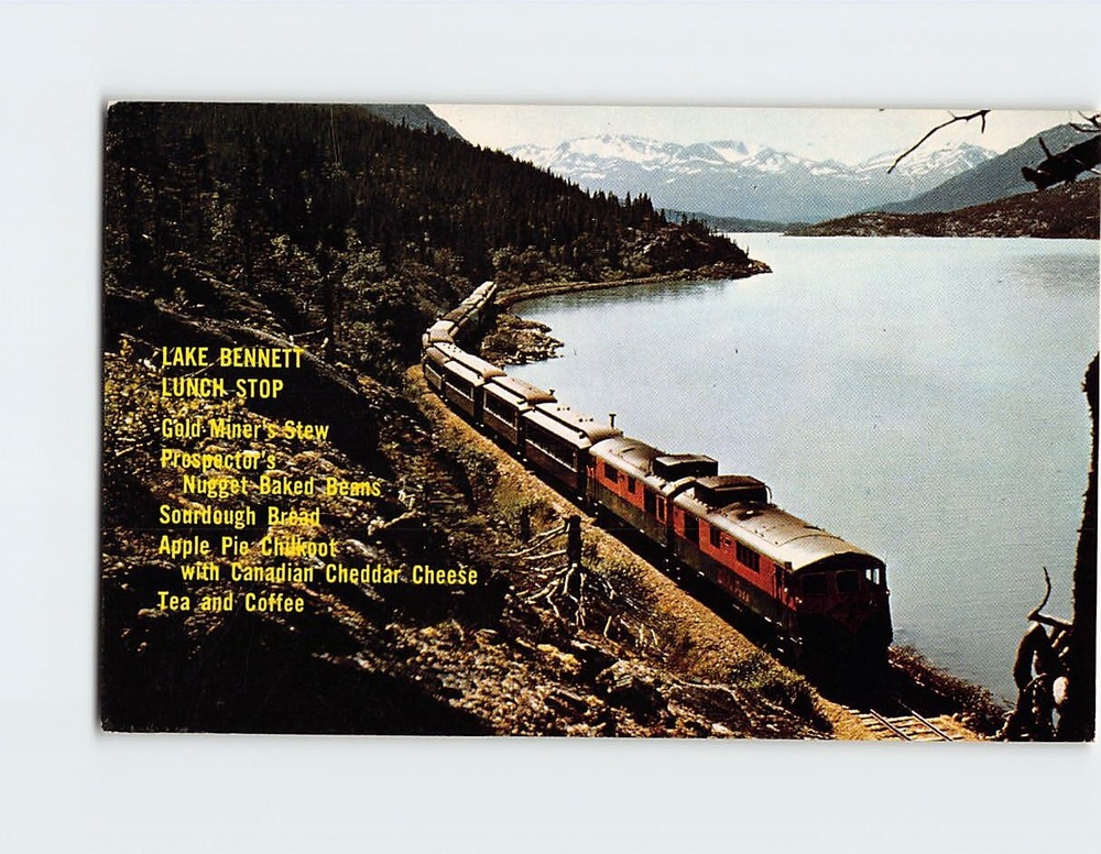 Postcard White Pass & Yukon Railway Lake Bennett Canada