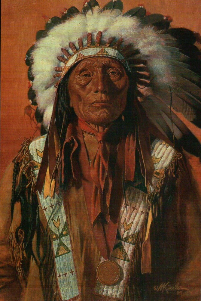 Chief High Horse Sioux Warrior Native American Indian Warbonnet 6