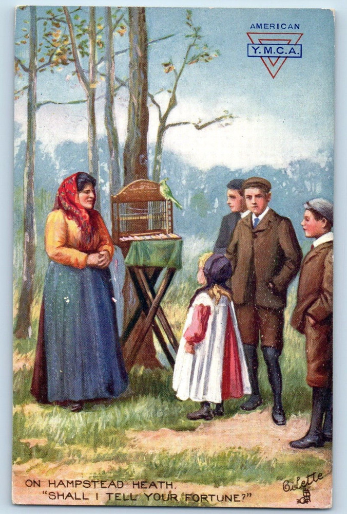 1910 London England Tuck Oilette Vintage Postcard Hampstead Heath Shall Fortune