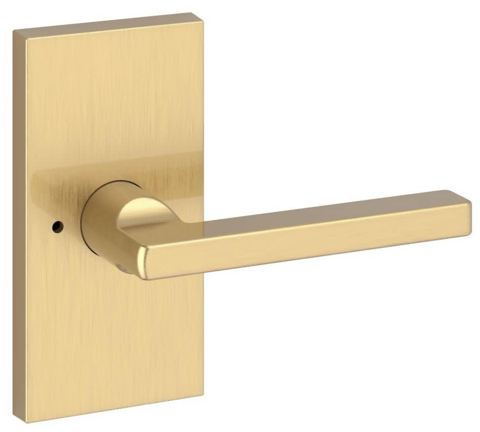 Baldwin PV.SQU.CFR Square Privacy Door Lever Set - Brass