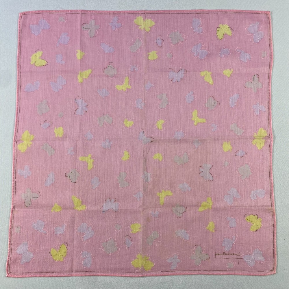 Vintage Pierre Balmain Handkerchief Neckerchief Bandana Pocket Square