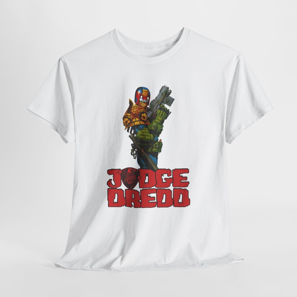Judge Dredd Unisex Heavy Cotton Tee, Comic Book Shirt, Judge Dredd T-Shirt 