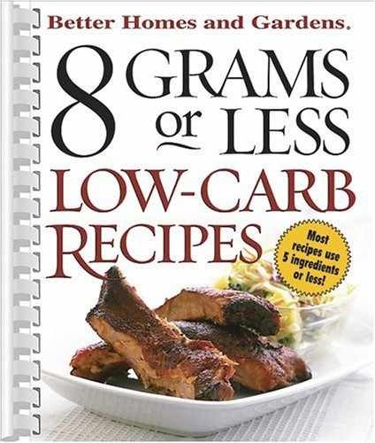 8g Net Carb Cookbook by Better Homes Plastic Comb Edition