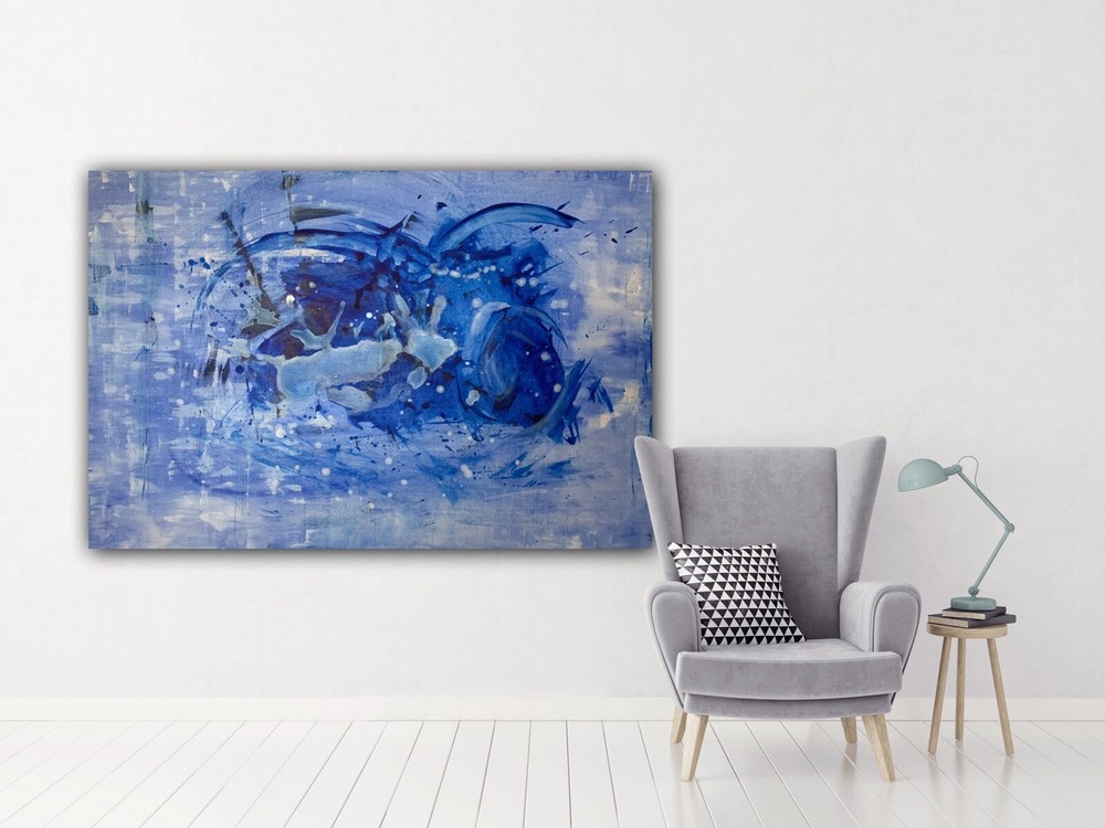 Gallery Price $4800 24*36”Canvas original hand-painted Abstract acrylic painting