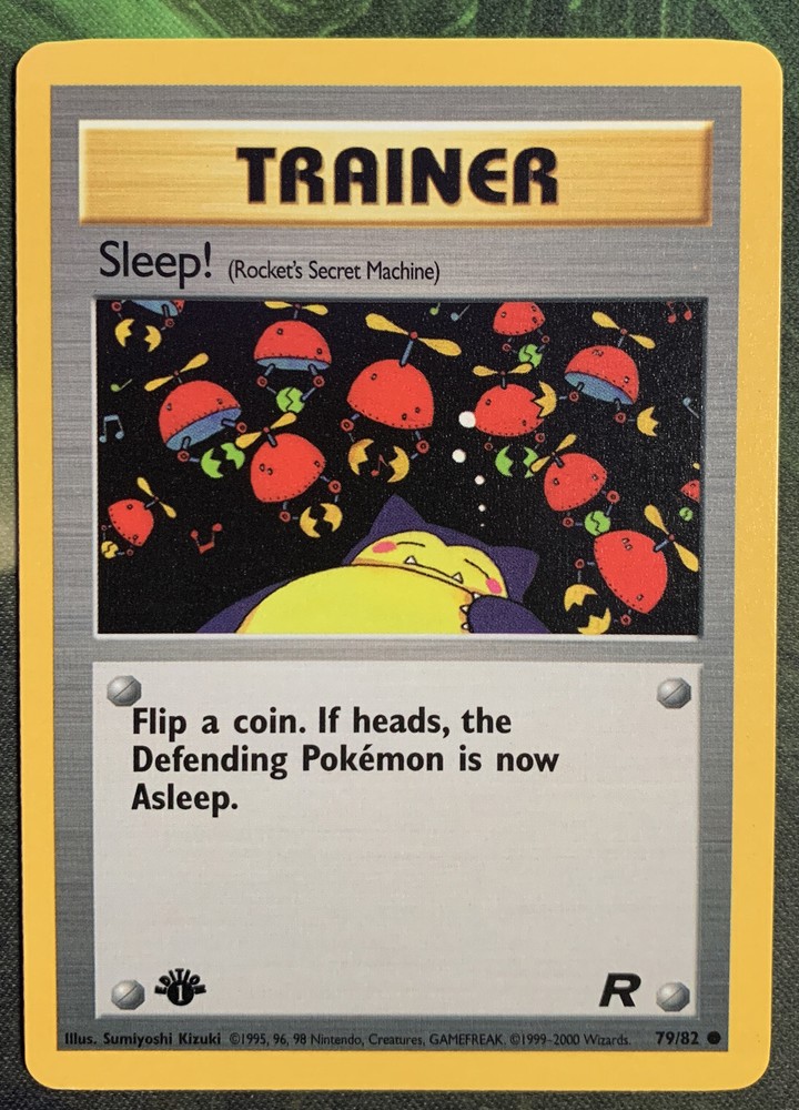 1st Edition Sleep! 79/82 - Team Rocket - Near Mint
