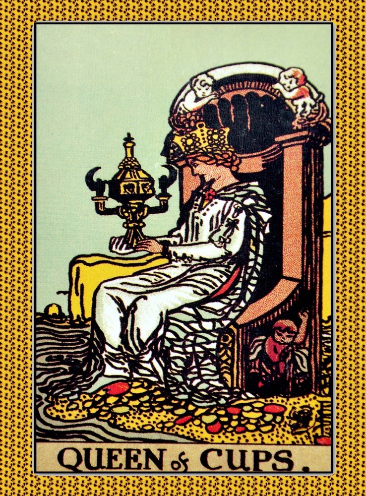 Vintage Tarot Queen of Cups Poster Home Wall Art Decor 11386