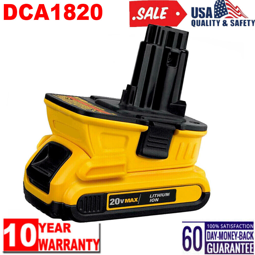 DCA1820 USB Adapter Converts Dewalt 20V MAX to 18V Li-Ion Battery Tools