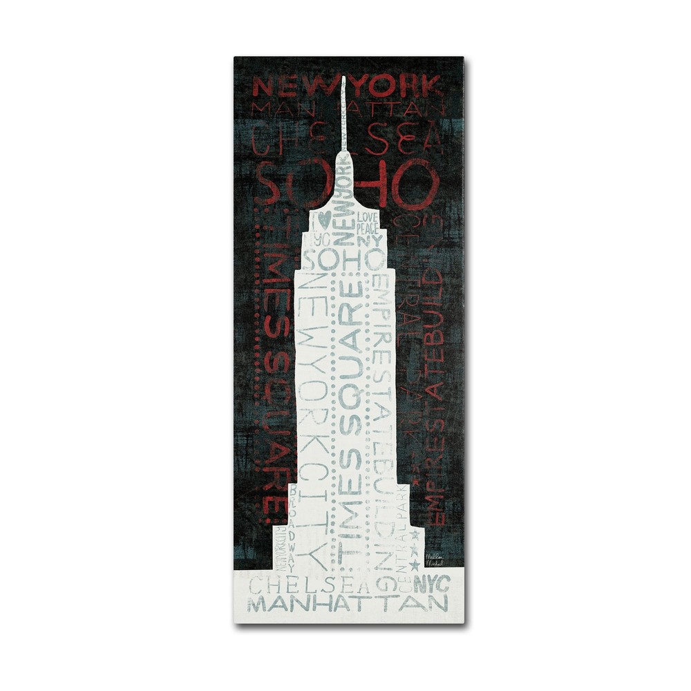 Empire State Building Wall Art by Michael Mullan, 10x24 Inches
