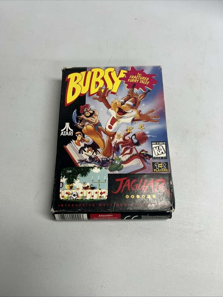 BUBSY IN: FRACTURED FURRY TALES Atari Jaguar CIB