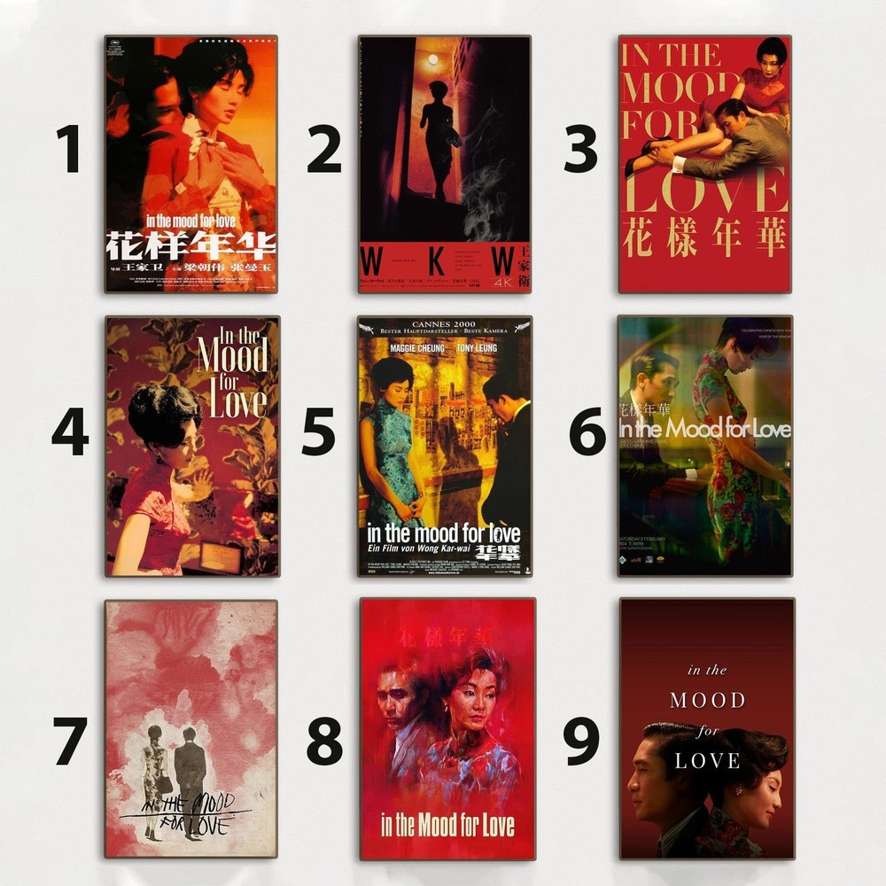 In The Mood For Love 2000 Wong Kar Wai Romantic Cinema Art Poster