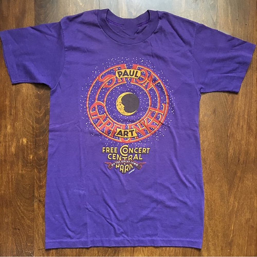 Simon and Garfunkel T-shirt from the 1981 Free Concert T-shirt QT1563