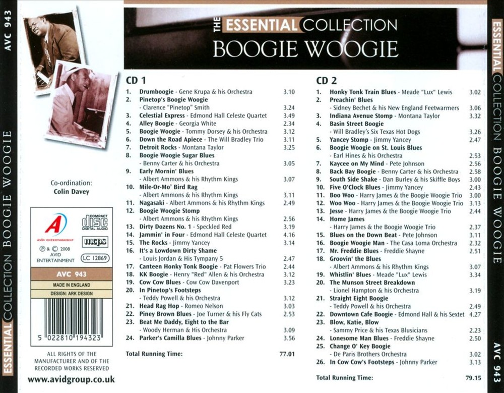 Various Artists Essential Collection: Boogie Woogie New Cd