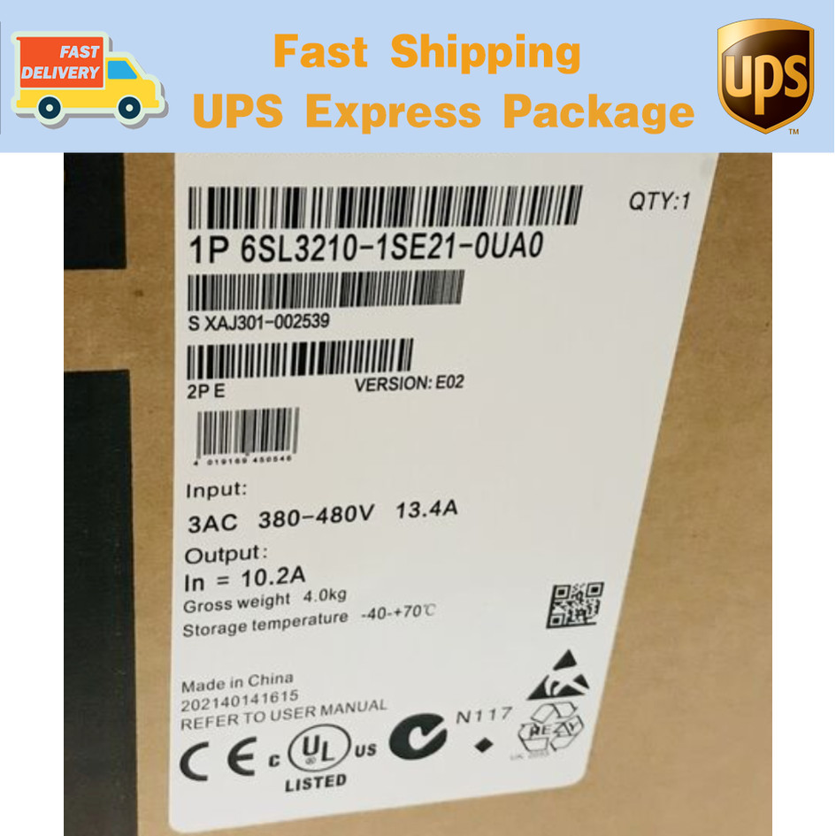 6SL3210-1SE21-0UA0 Siemens SINAMICS S120 Converter PM340 6SL32101SE210UA0 GQ