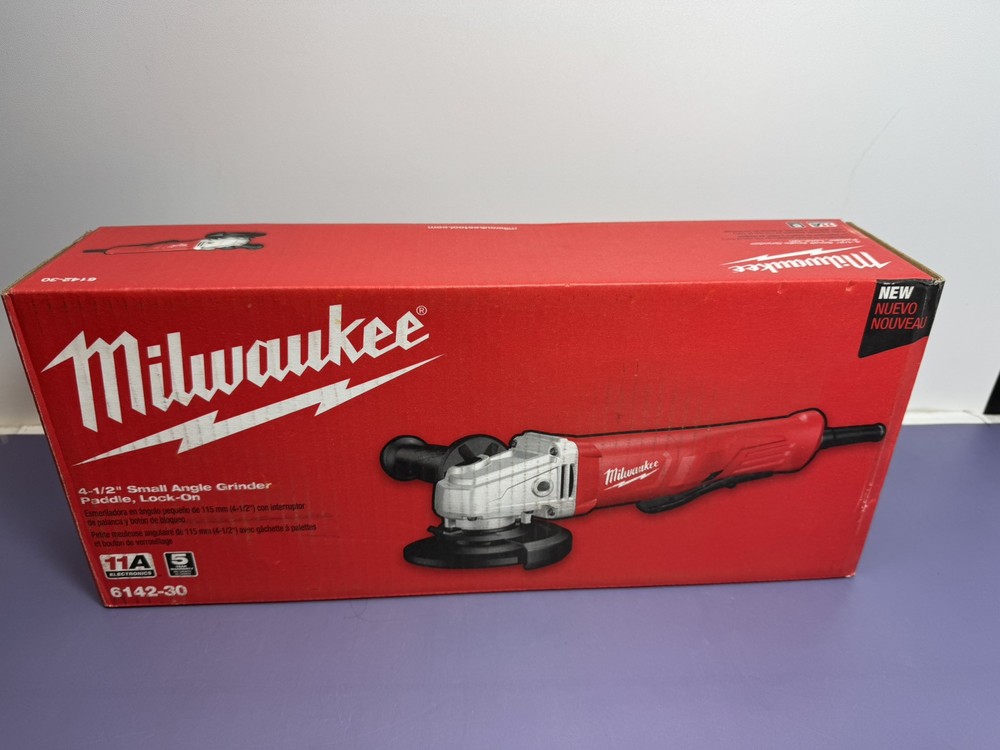 Milwaukee 6142-30 11 Amp 4-1/2 Inch Corded Angle Grinder with Lock-On