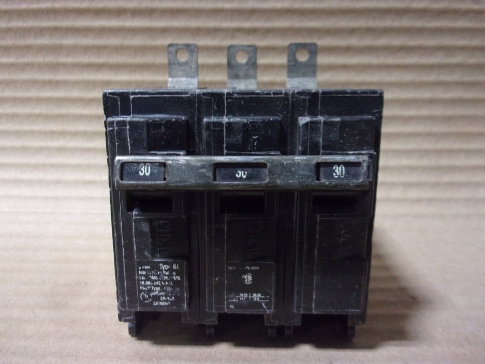NEW ITE Siemens BL B330 3 Pole 30 Amp 240V CIRCUIT BREAKER NTO FLAWED AK
