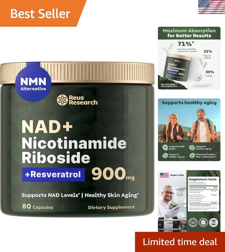 Youthful Energy Capsules: Liposomal Nicotinamide Riboside & Resveratrol Blend