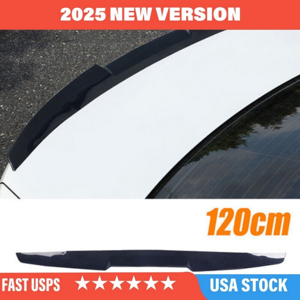 120cm Universal Glossy Roof Spoiler Trunk Spoiler Lip Car Exterior Accessories