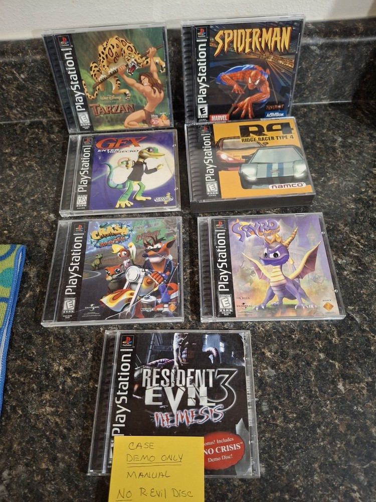 Play Station Games - Lot of 7.  Games are in original case with Manual.