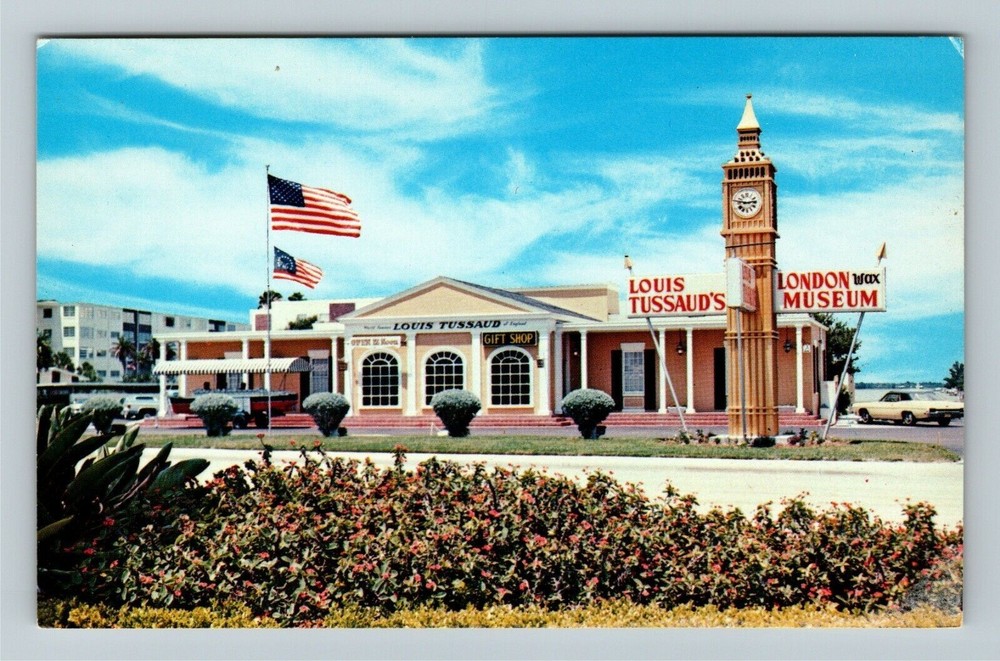 St Petersburg Beach FL-Florida, Tussaud's London Wax Museum Vintage Postcard