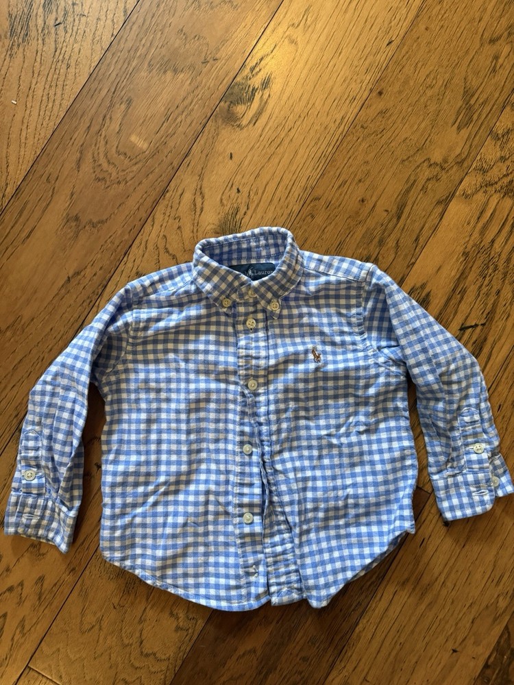 Ralph Lauren 18 Months Baby Blue Button Up