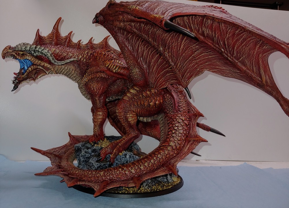 Red Dragon miniature - 3d Printed miniatures- dungeons and dragons