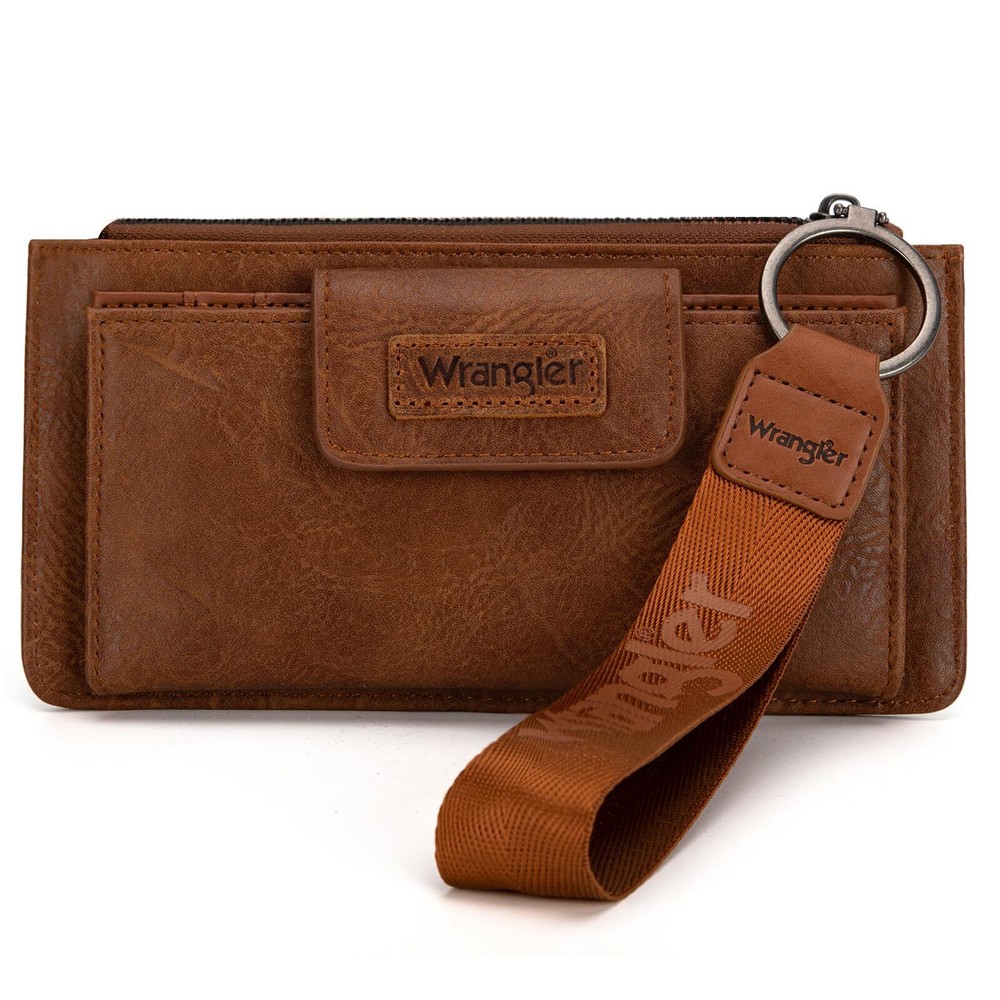 Wrangler Wristlet Wallet Large Clutch Women's Rfid Card Cases & Money Organize