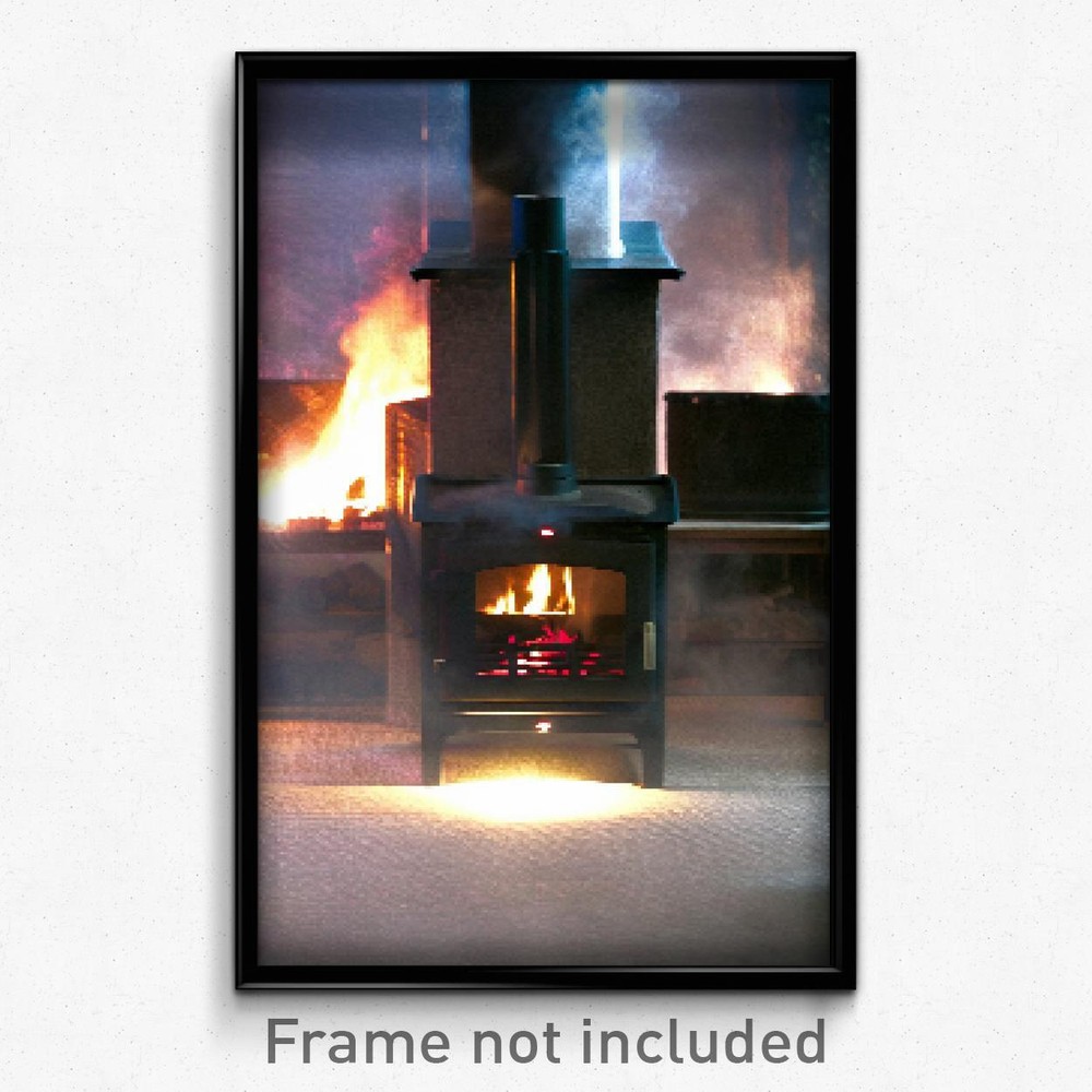 Pixel Art Poster - Dense Stove (8 Bit Psychedelic Trippy Weird Video Game Print)