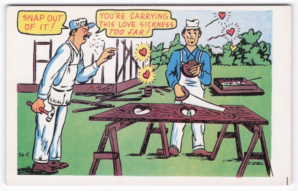 Funny Vintage Comic Postcard - 