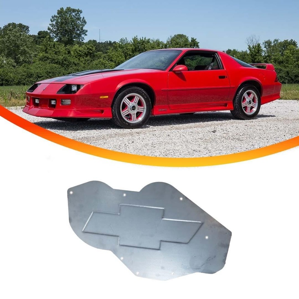 1982 -1992 Camaro Firebird Trans Am F-Body A/C Delete Panel PLATE W/Chevy Bowtie