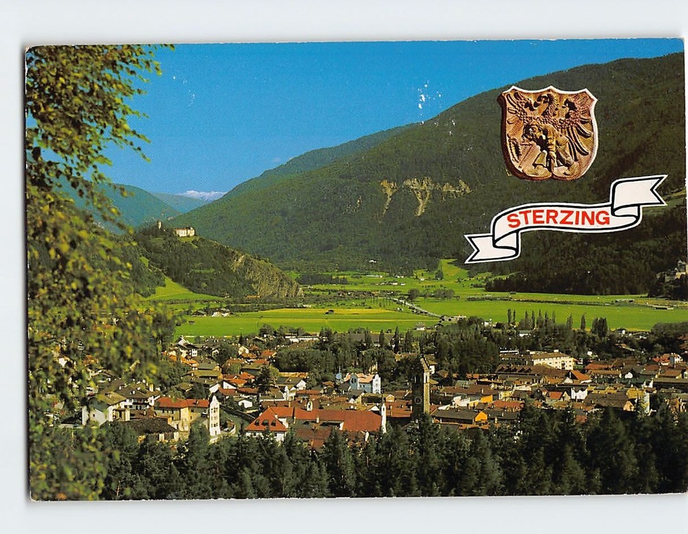 Postcard Panoramic View Valle d'Isarco Sterzing Italy