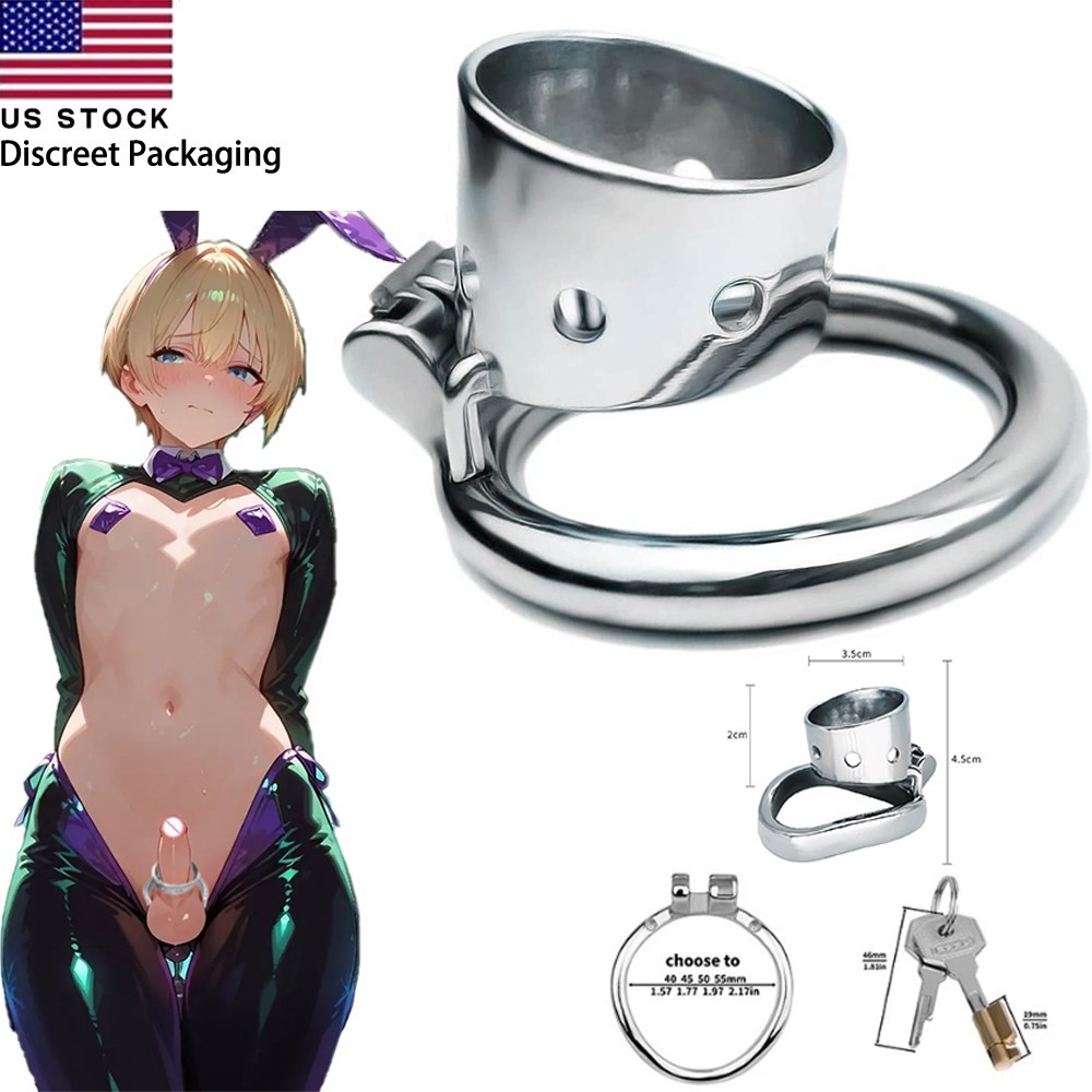 4 Stainless Steel Male Chastity Device Arc Rings Enhancement Delay Ejaculation
