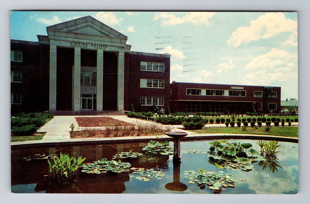 Searcy AR-Arkansas, Admin Bldg. Harding College, Vintage Souvenir Postcard