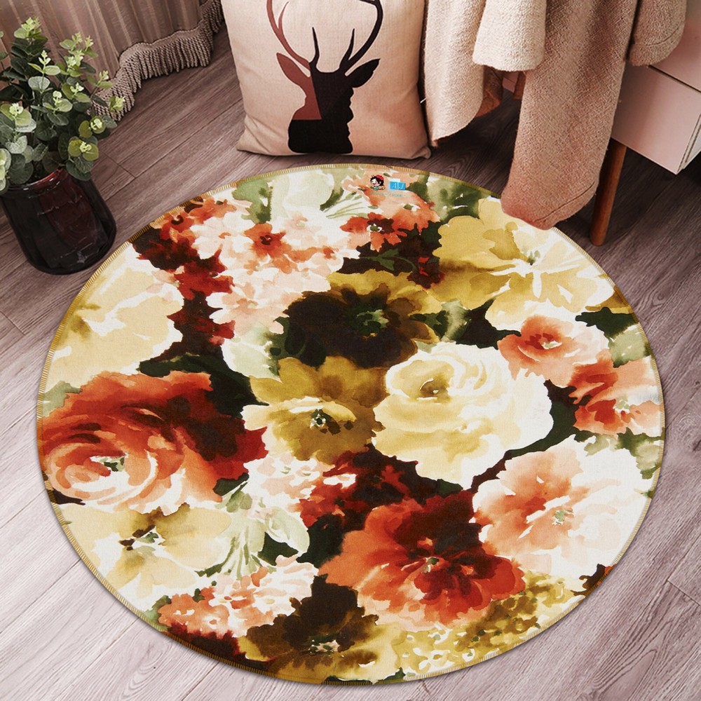 3D Vintage Flowers NAO5947 Game Rug Mat Elegant Photo Carpet Mat Fay