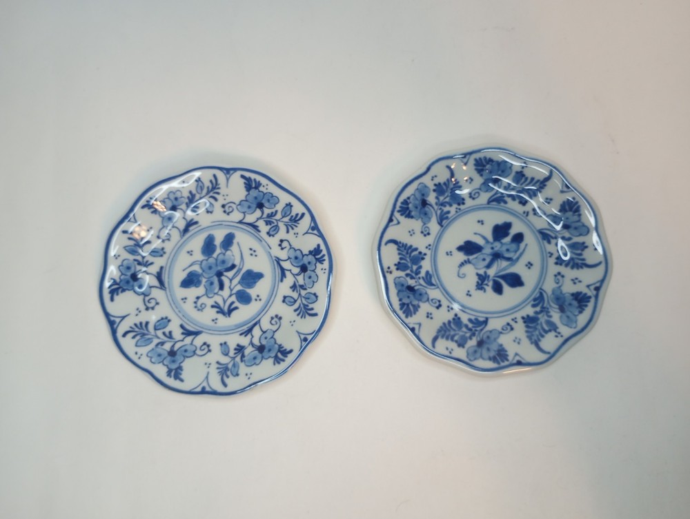 Vintage Delft Handpainted Plate Authentic Dutch blue and white pottery  4