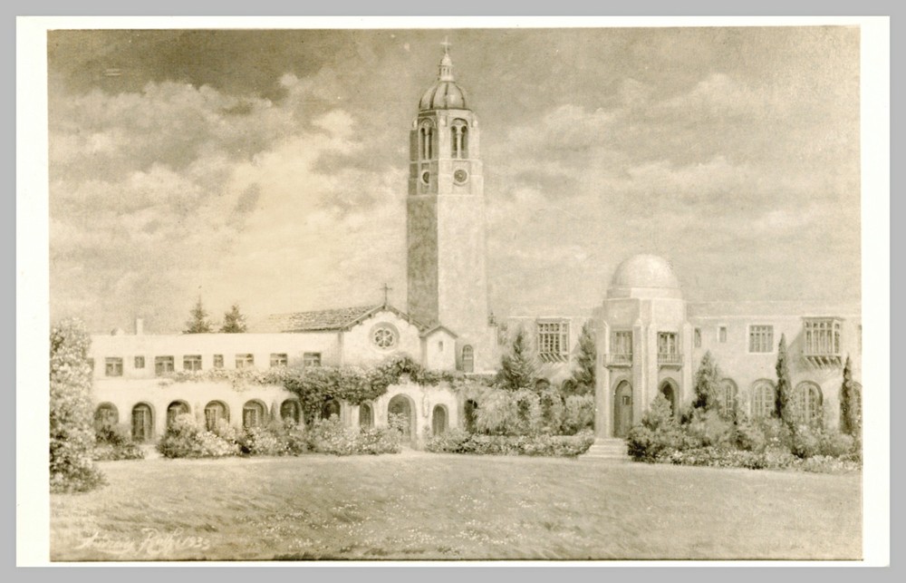 Bishop’s School La Jolla San Diego Co. California RPPC Tower c1933 UNP Postcard