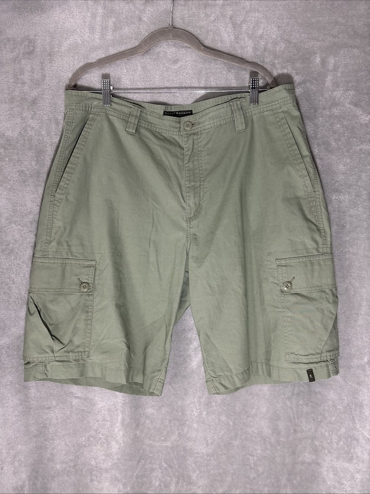 Royal Robbins Men's Cargo Shorts, Size 38, Green, Hiking Outdoor Casual